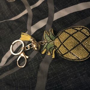 Pineapple Keychain with Rhinestones